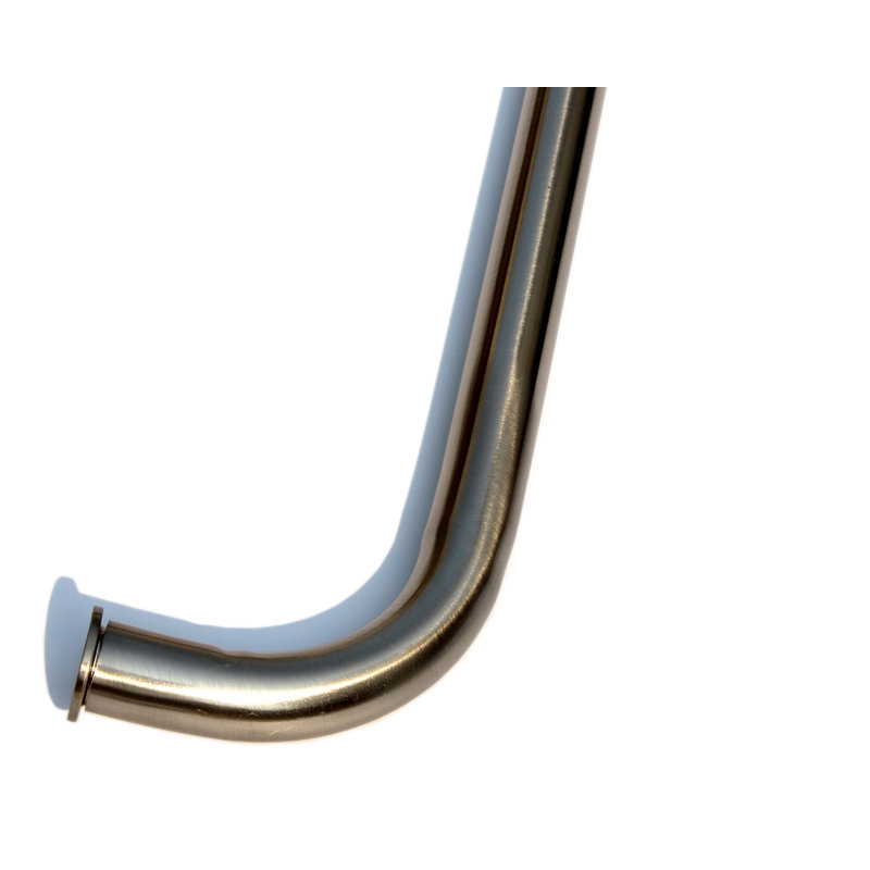 Avanley Adjustable Single Curtain Rod, Brushed Steel