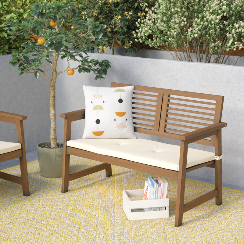 Banc de jardin en bois Estherville Meranti