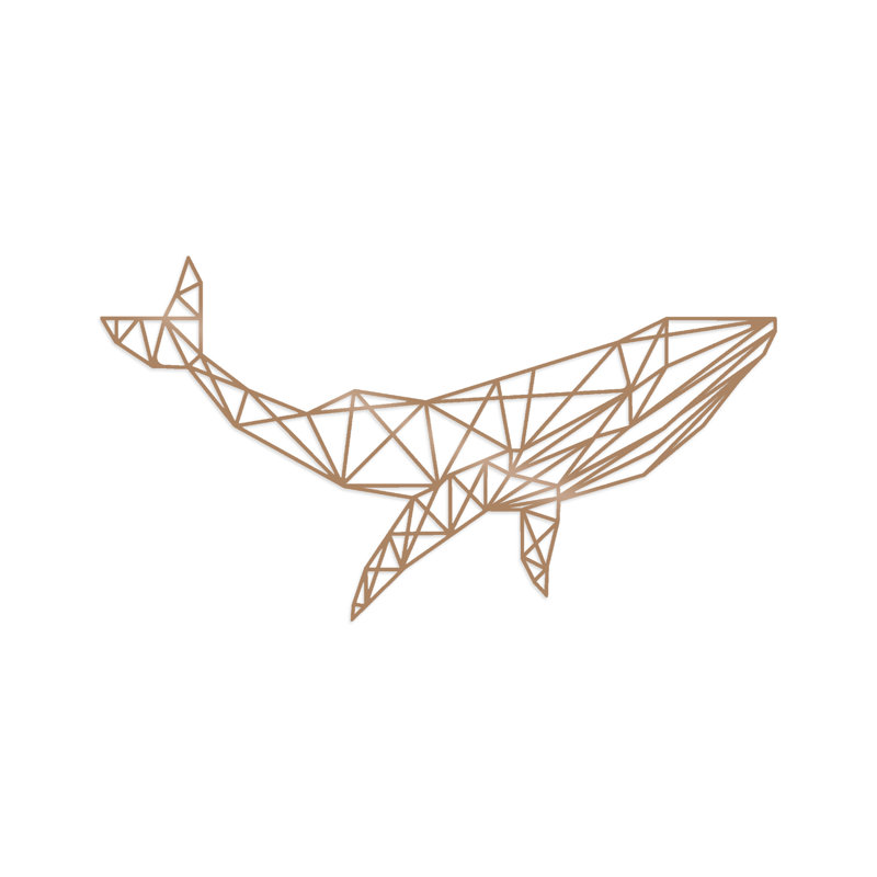 Elegant Copper Decorative Metal Wall Accessory, 22.0 x 12.2 inches | 100% Metal Construction, Thickness: 0.06 inches | Easy Wall Mount Design, Perfect for Home Decor, Living Room & Office Enhancement