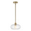 Luminaire suspendu 1 lumière Mid-Century