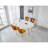Extensible Table,Dinning Table,Wood Leg,100/140/180X100x75cm