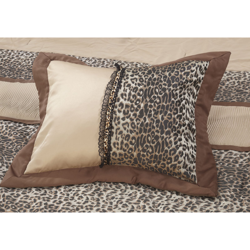 Briand Animal Print 7 Piece Comforter Set, Cal. King Comforter + 6 Additional Pieces