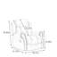 Fauteuil inclinable en cuir confortable avec structure en bois.-962558352