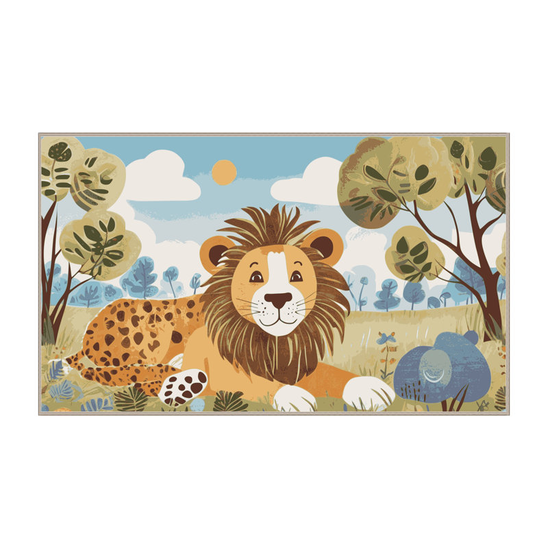 Tapis pour enfants East Urban Home, Tapis de couloir 2 pi x 4 pi