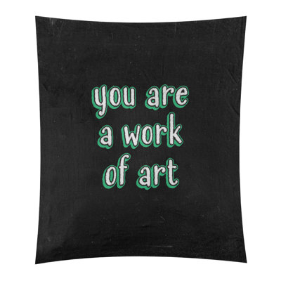 Tapisserie en polyester tableau noir quot