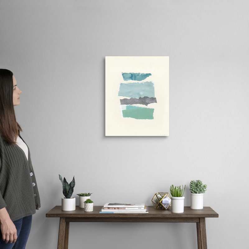 «Seaside Color Study II» par Emma Caroline - reproduction d'art, Toile tendue, H 20 po x l 16 po x P 1,25 po