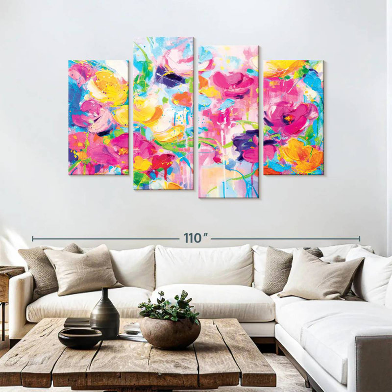 Avery Efflorescent Abstract, 54" H x 84" W