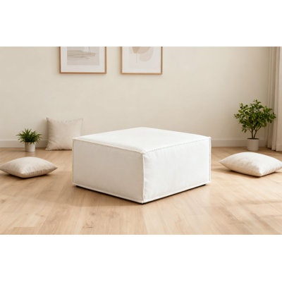 Ezra Modular Sofa With Reversible Ottoman-otto-beige