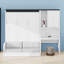 Lit escamotable novateur pliable avec canapé, bureau et rangement-227031538