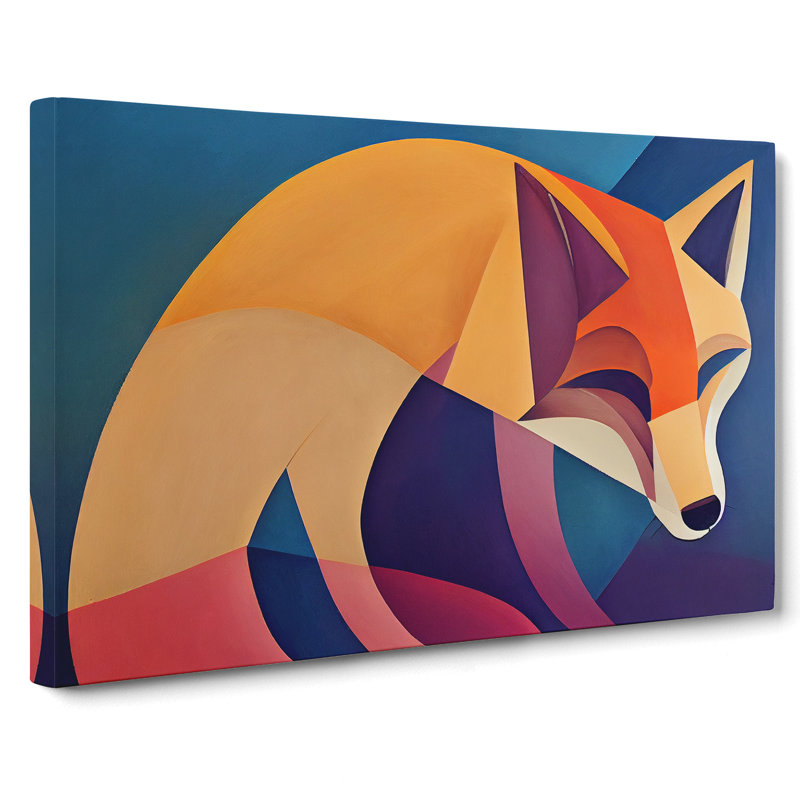Fab Fox - Wrapped Canvas, 50cm H x 76cm W x 3cm D