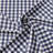 Walker Check Reverse to Solid Indigo/Ivory Cotton Bedskirt-109715498-109715500