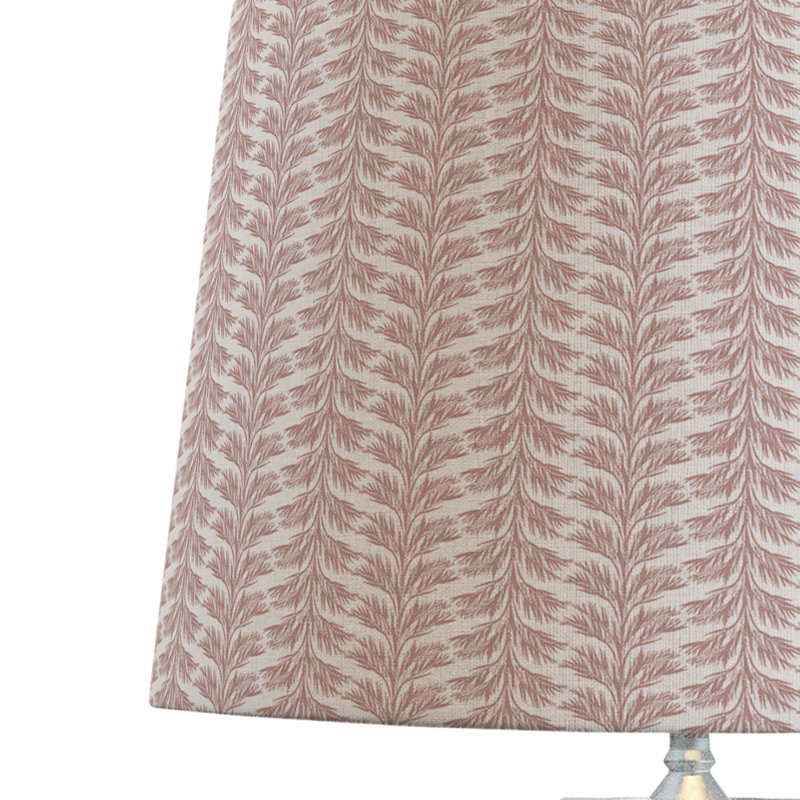 Sabal Stripe Drum Lampshade, Pink, 10" H x 12" W x 12" D
