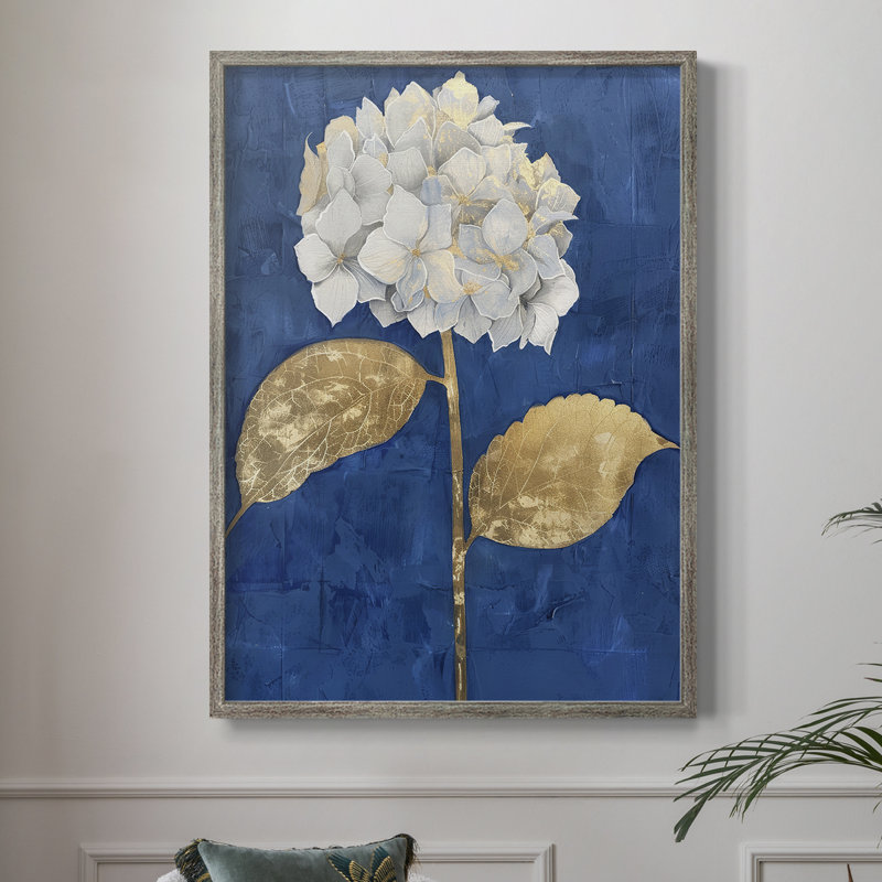 «FLORAL Series Lxxxi», reproduction encadrée - bois massif, H 11 po x l 9 po