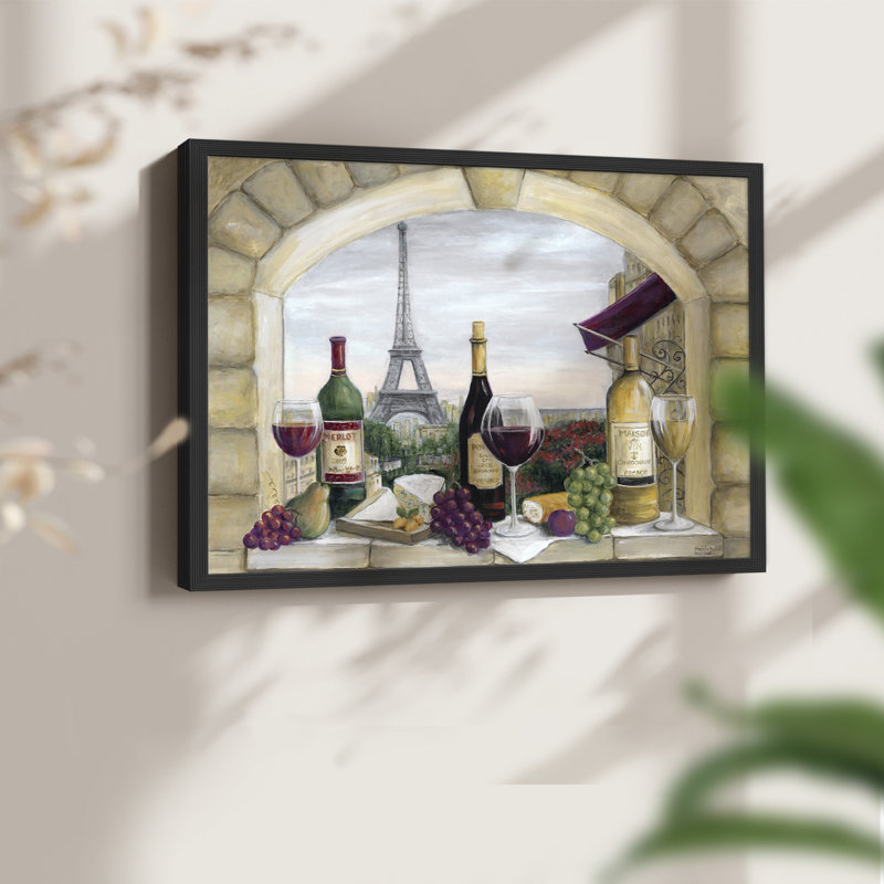 Paris Delight - Reproduction encadrée - Restickable, H 16 po x l 20 po, Noir, noir, noir, noir