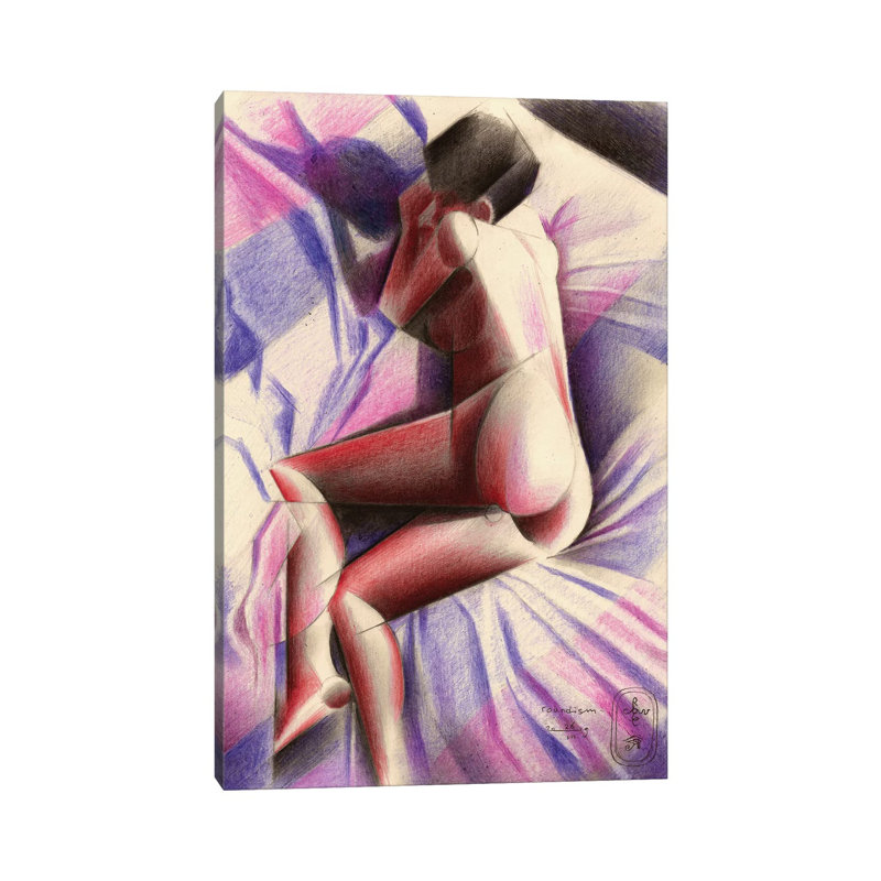 Purple Roundism by Corné Akkers - Wrapped Canvas Gallery-Wrapped Canvas Giclée, 30.48cm H x 20.32cm W