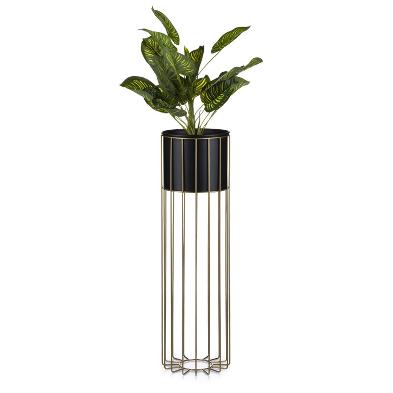 Aristes Plant Stand, Black/Gold