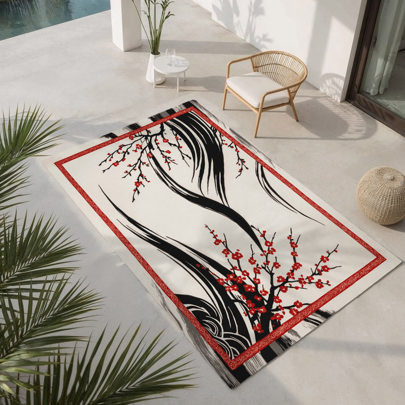 Tapis intérieur et extérieur Gentle Tide, Rectangulaire 8 pi x 10 pi