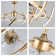 Olamide 24" DIY Shape Adjustable Ceiling Fan with Lights Remote and APP Control