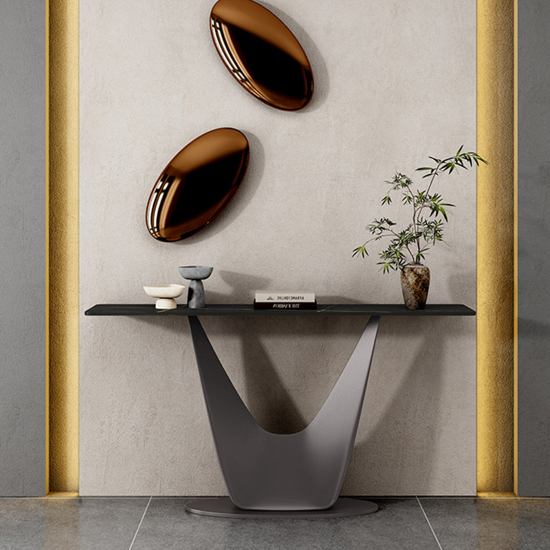 Console moderne, minimaliste et luxueuse, H 33,4 po x l 55 po x P 13,7 po