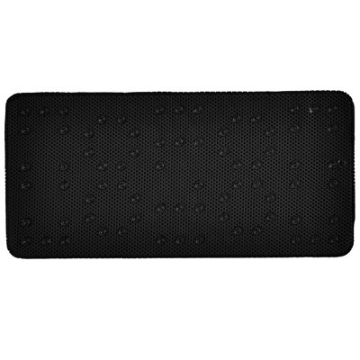  Extra Long Cushioned Bath Mat in Black