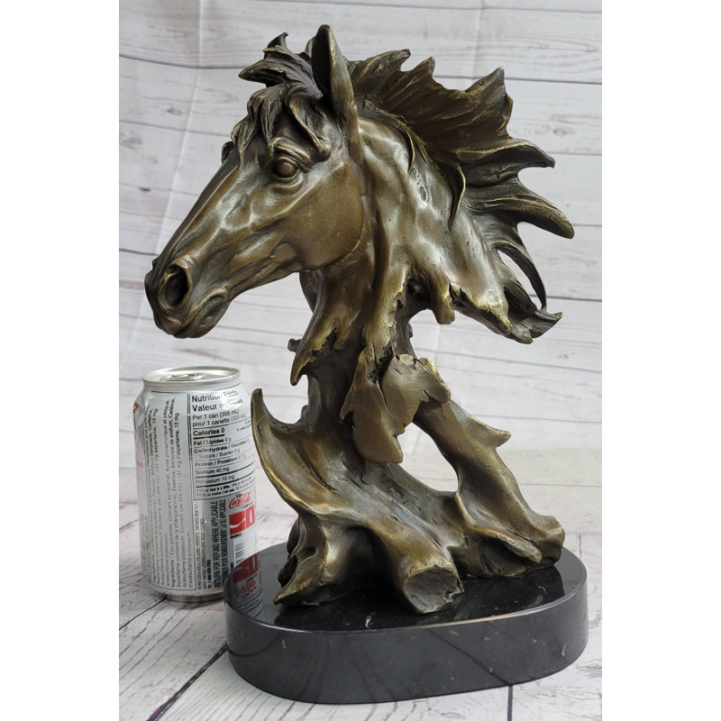 Sculpture de buste de cheval