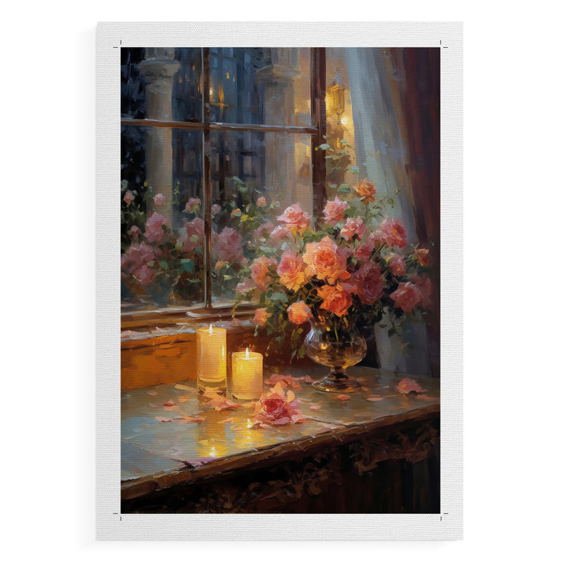 Série FLORAL DCCLXI - Impression sur toile seulement - NON CADRE, H 60 po x l 40 po