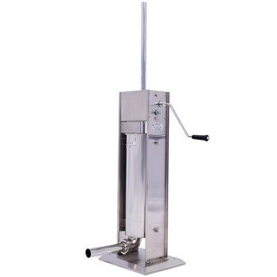 Stainless Steel Commercial Sausage Stuffer,Dual Speed Vertical Sausage Maker 11LB/5L, Meat Filler With 4 Stuffing