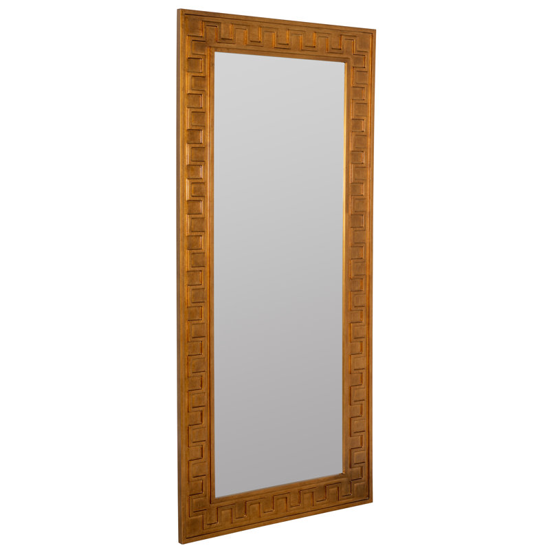 Miroir pleine grandeur Greek Key par Erin Gates, Or