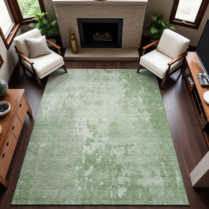 Premium Machine Washable Alijah AMF1257 Abstract Rug, Rectangle 10' x 14'