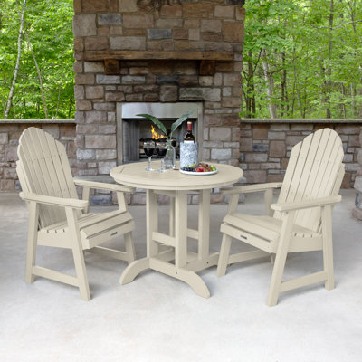 Lynn 2-Person 36" Round Dining-Height Bistro Set