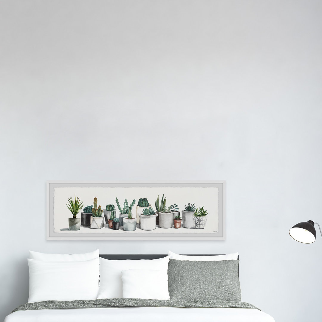 'Sturdy Indoor Plants' - Picture Frame Painting Print on Paper