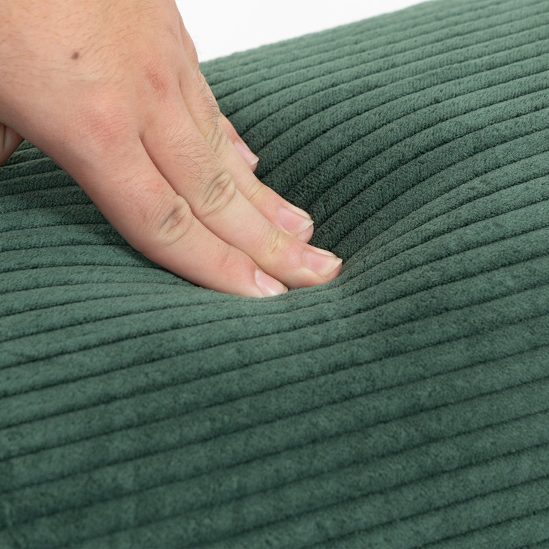 Modern Cozy Convertible Sleeper Sofa Bed, Green, 24.8'' H x 63'' W x 35.4'' D