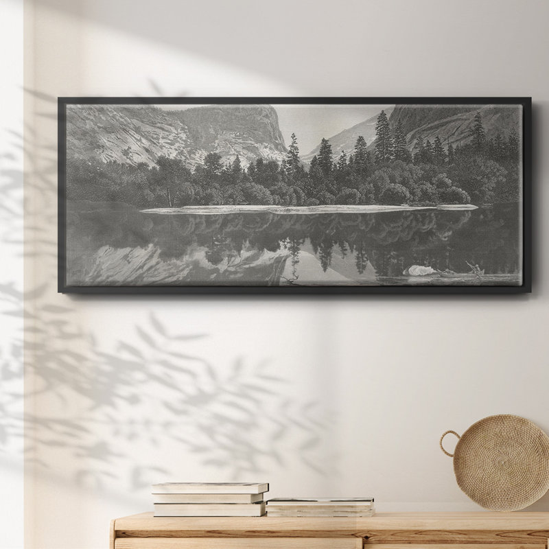Mirror Lake, Yosemite Valley, reproduction d'art sur toile, Noir, H 8 po x l 20 po x P 1,5 po