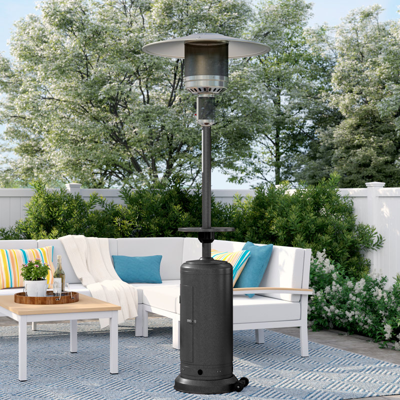 Chauffe-terrasse au propane haut de 48 000 BTU Goles, Argent martelé