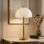 20" Glass Lampshade LED Table Lamp