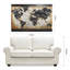 Décoration murale en fer mixte «World Map 2»