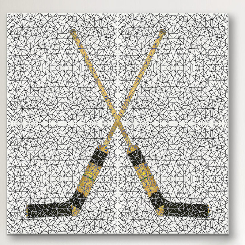 « canada hockey », impression sur toile, H 12 po x l 12 po x P 0,75 po