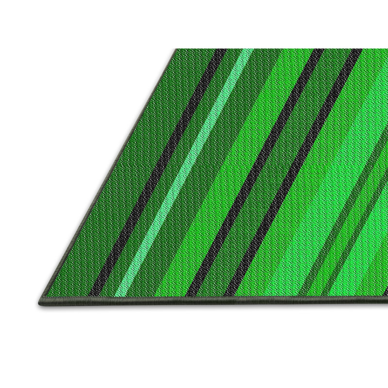 Striped Indoor Rug, Rectangle 4' x 6'