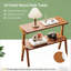 Table d'appoint de style contemporain, table de bout à 2 niveaux, table de bout Farmhouse, table de chevet élégante