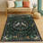 Enchanted Forest Dark Botanical Area Rug