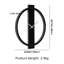 Glass Wall Clock Mirrored Round Accent Clock 60x68cm
