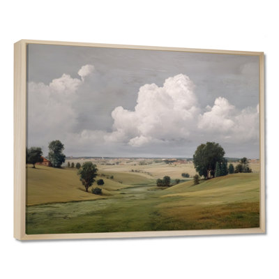 «Summer Day In The English Countryside», art mural campagne verte, impression sur toile
