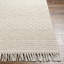 Tapis géométrique en laine tissé à la main de couleur crème Benda-70927108