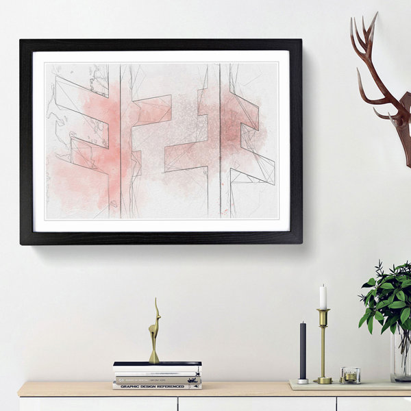 East Urban Home Corner Moves in Abstract - Picture Frame Graphic Art ...