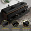 Wall Mounted Single Double With Granite Top