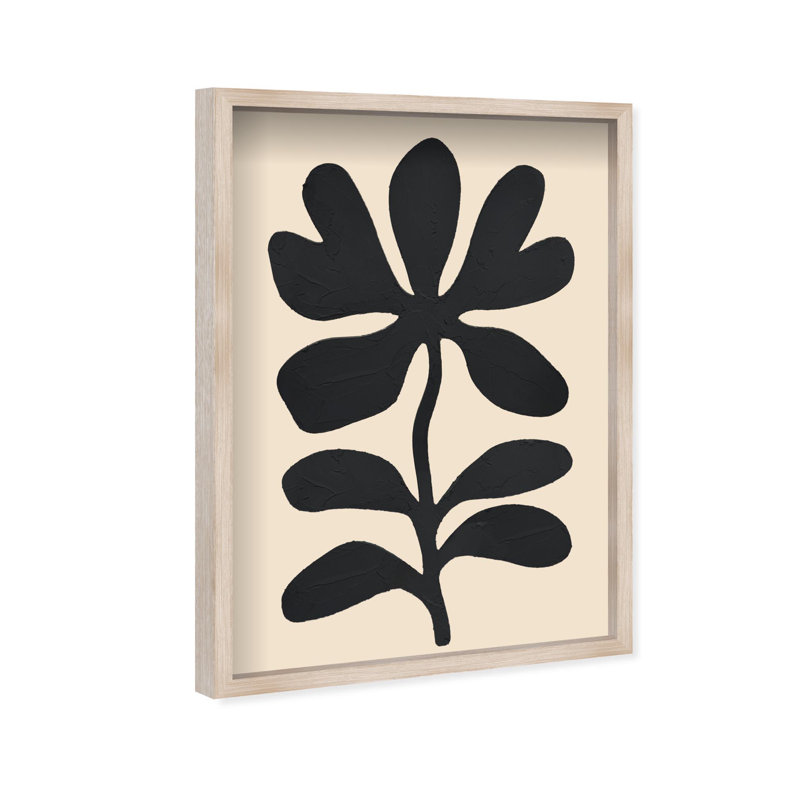Oliver Gal Under Dark Skies II Abstract - Luxury Shadowbox Framed Wall Art, 47" H x 32" W, Cream