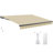 Motorized Retractable Awning with Wind/Sun Sensor, Remote Control and LED Light-113915092-113915093-113915094