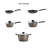 Tramontina Sicilia 8 Pc Aluminum Nonstick Cookware Set - Raspberry-85466843