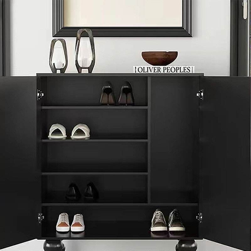 Nordic Vintage Shoe Cabinet Side Cabinet 17 Pair Shoe Storage Cabinet