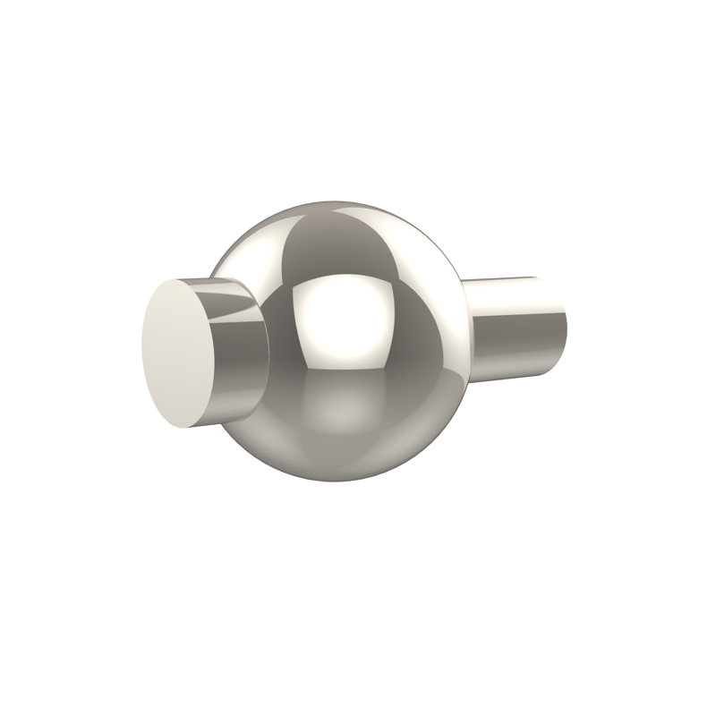 Bouton de longueur 1 1/4 po Beresford, Nickel poli
